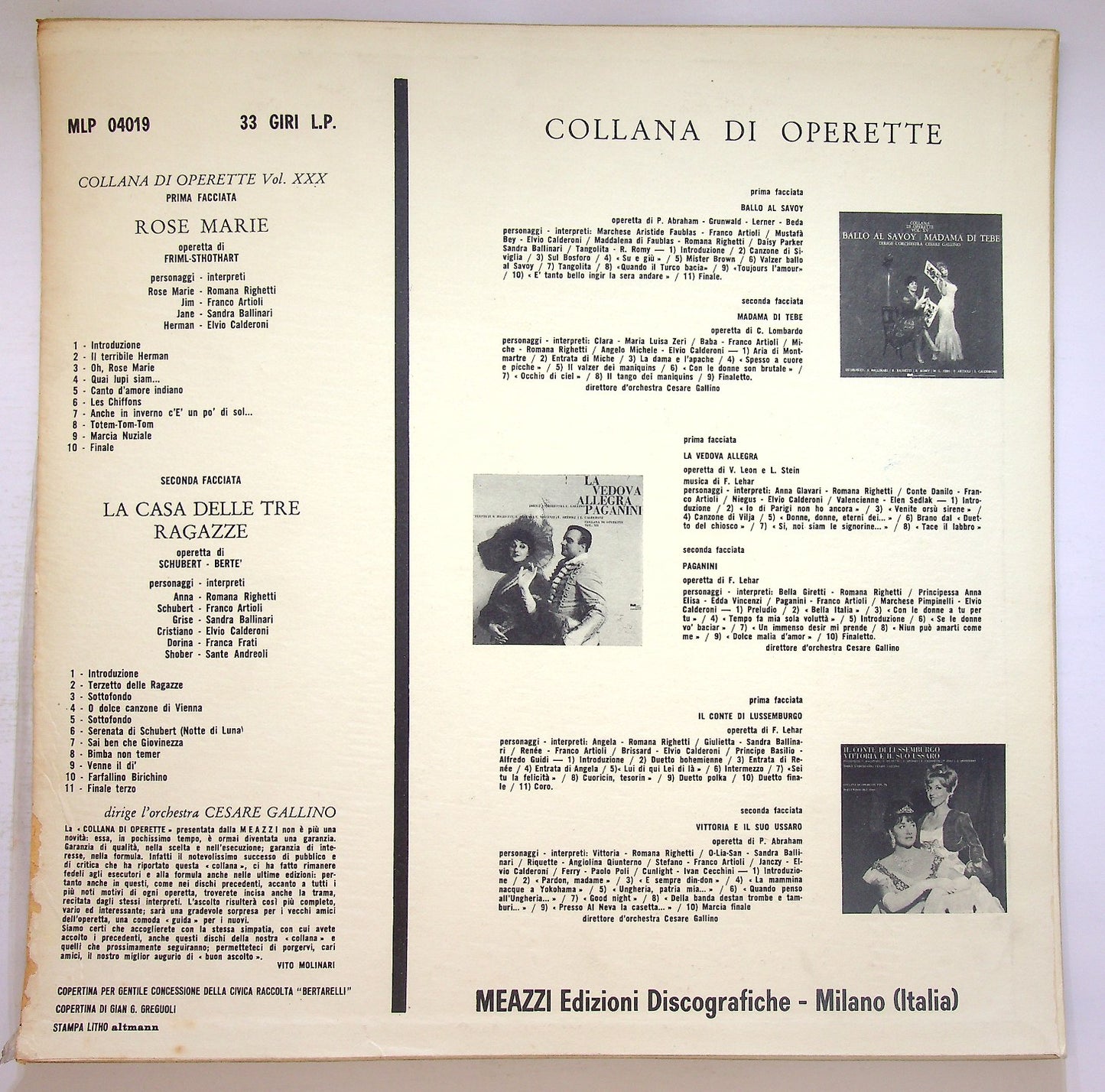 EBOND Franz Schubert - La case delle tre ragazze / Rosemarie Vinile V124025