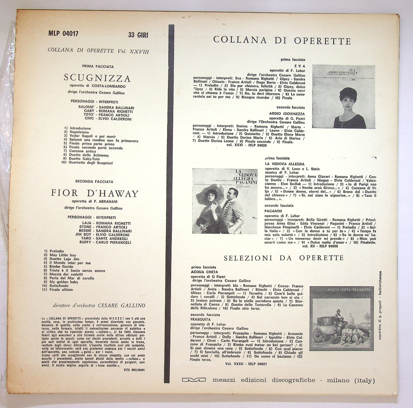 EBOND Cesare Gallino - Scugnizza Fior D'Haway Vinile V124027