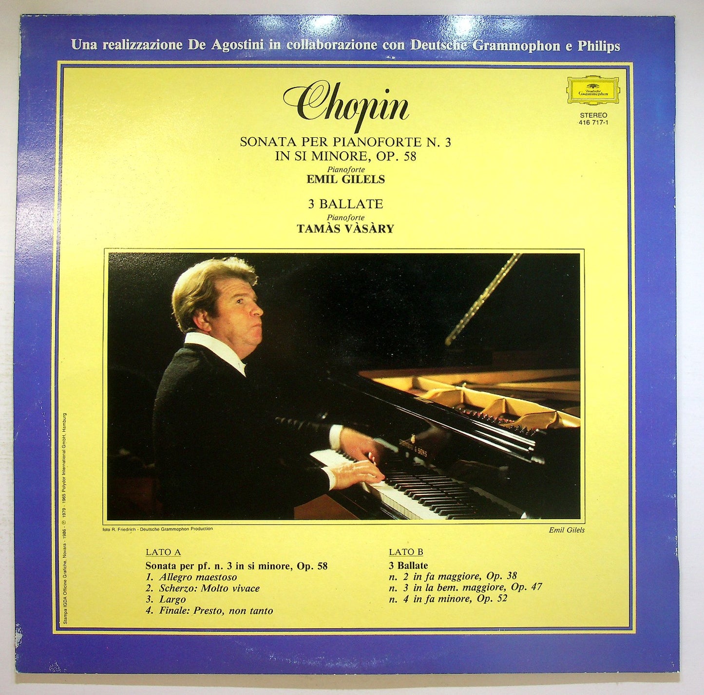 EBOND Chopin - Sonata N.3, Op.58 / 3 Ballate Vinile V124044