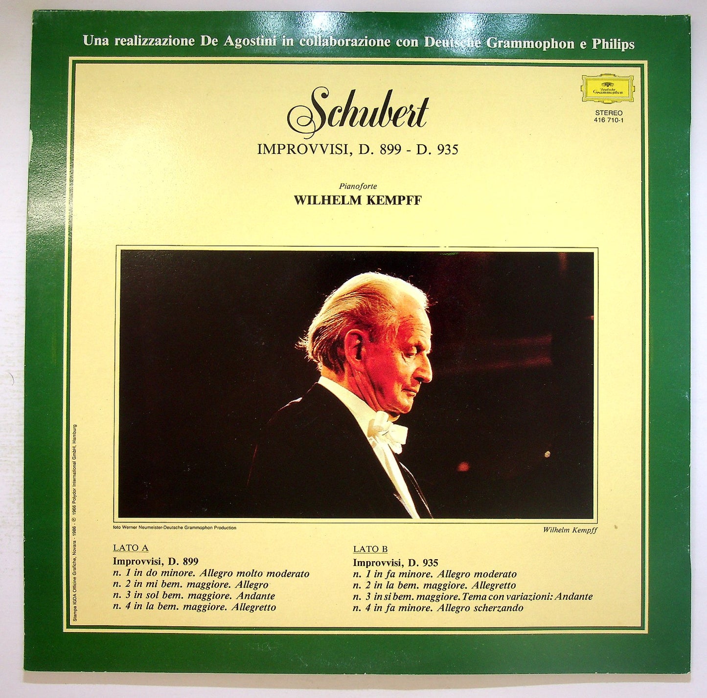 EBOND Schubert , Wilhelm Kempff - Improvvisi, D. 899 - D. 935 Vinile V124045