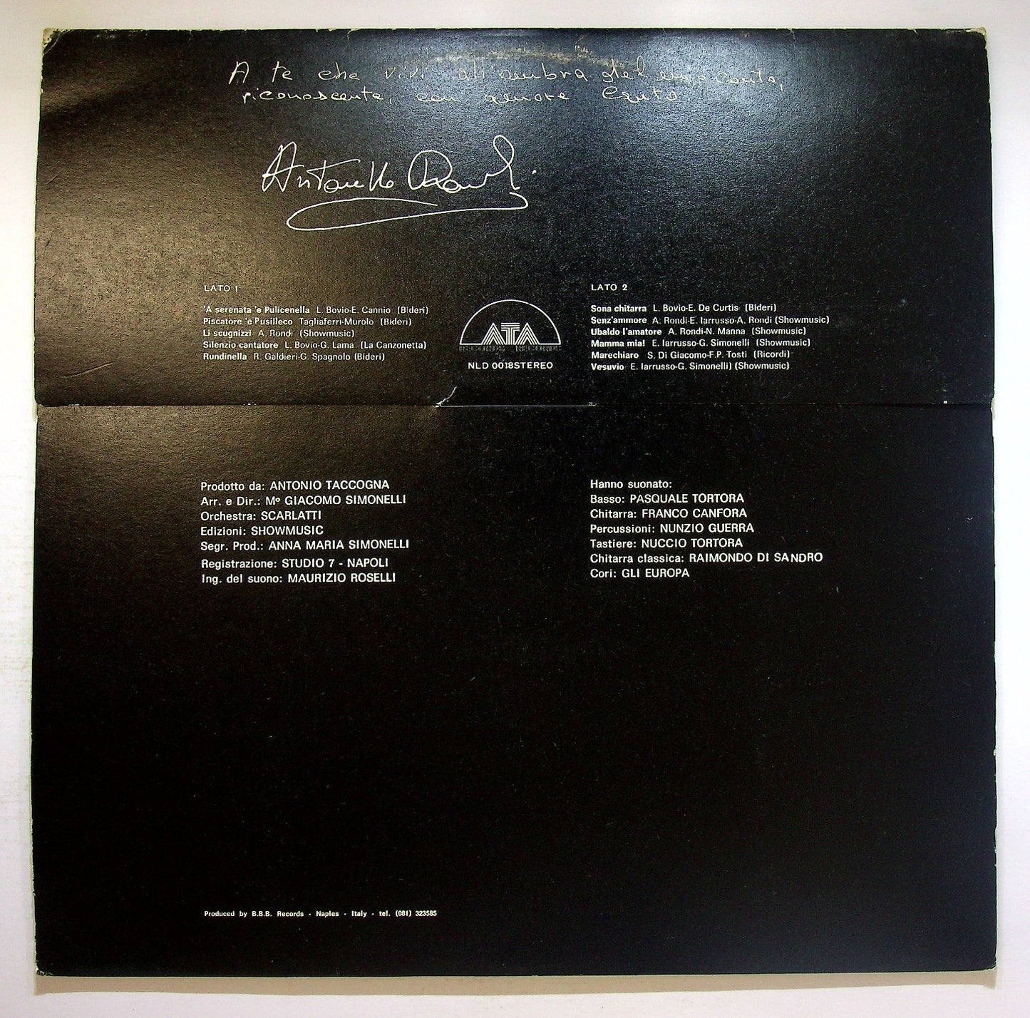 EBOND Antonello Rondi - Antonello Rondi Vinile V124052