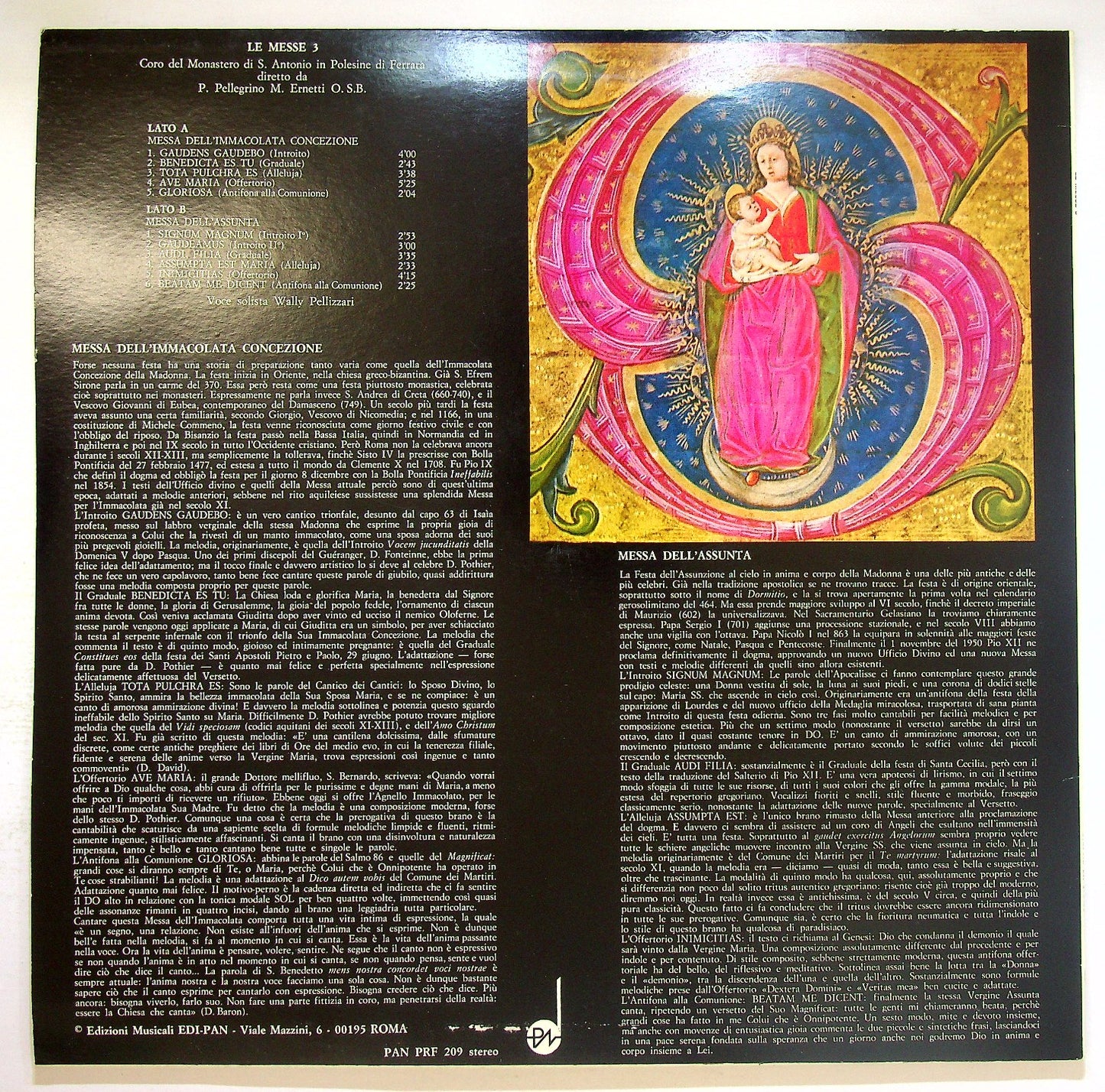 EBOND Messa dell'Immacolata Concezione e Messa dell'Assunta Vinile V124061