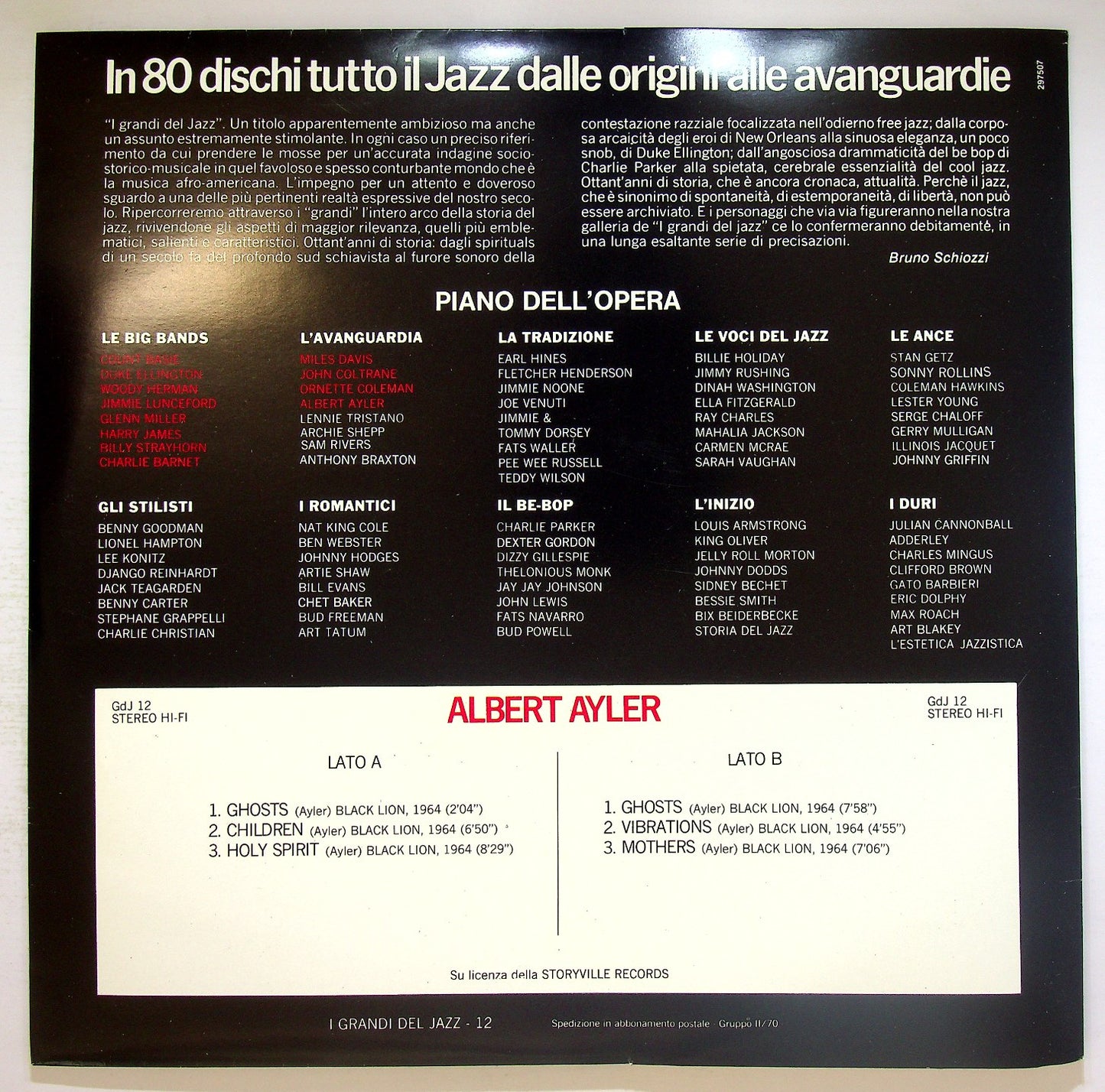 EBOND Albert Ayler - Albert Ayler Vinile V124070