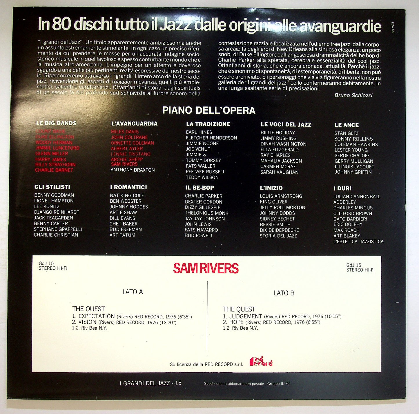 EBOND Sam Rivers - Sam Rivers Vinile V124073