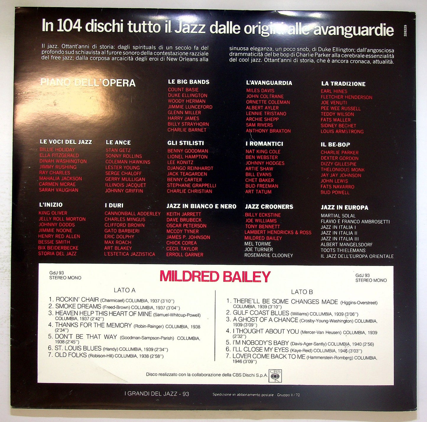 EBOND Mildred Bailey - Mildred Bailey Vinile V124107