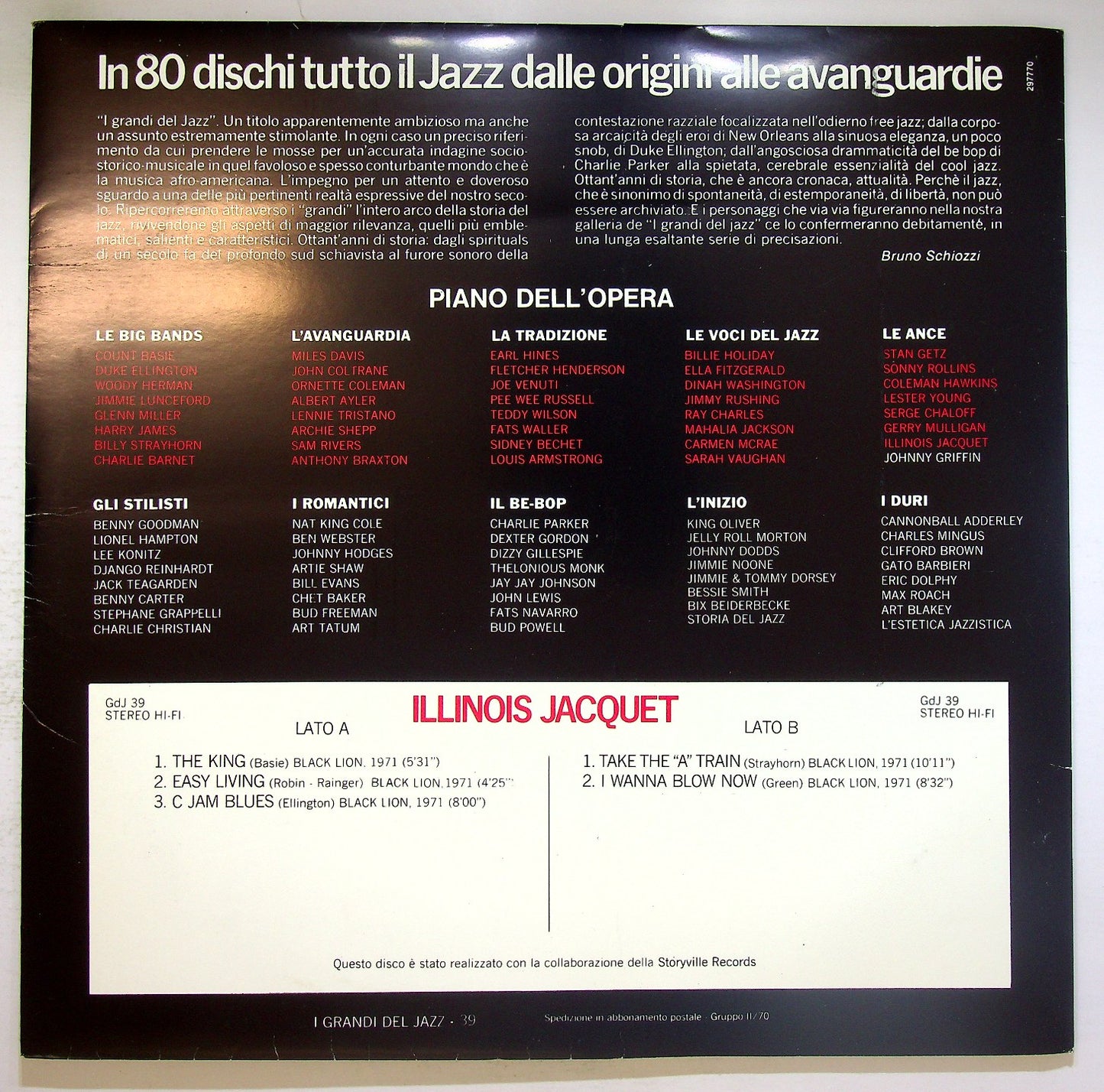EBOND Illinois Jacquet - Illinois Jacquet Vinile V124114