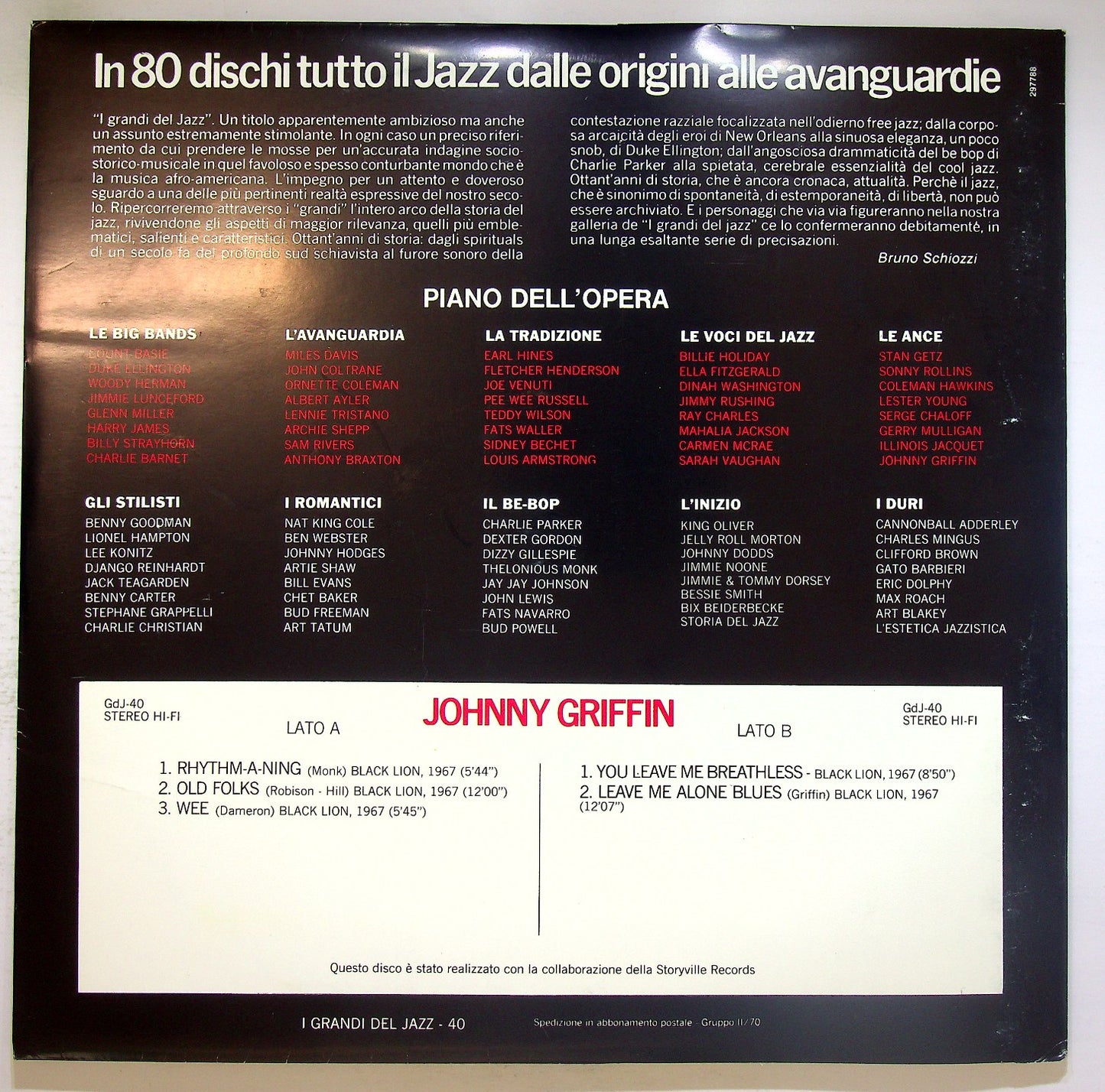 EBOND Johnny Griffin - Johnny Griffin Vinile V124115