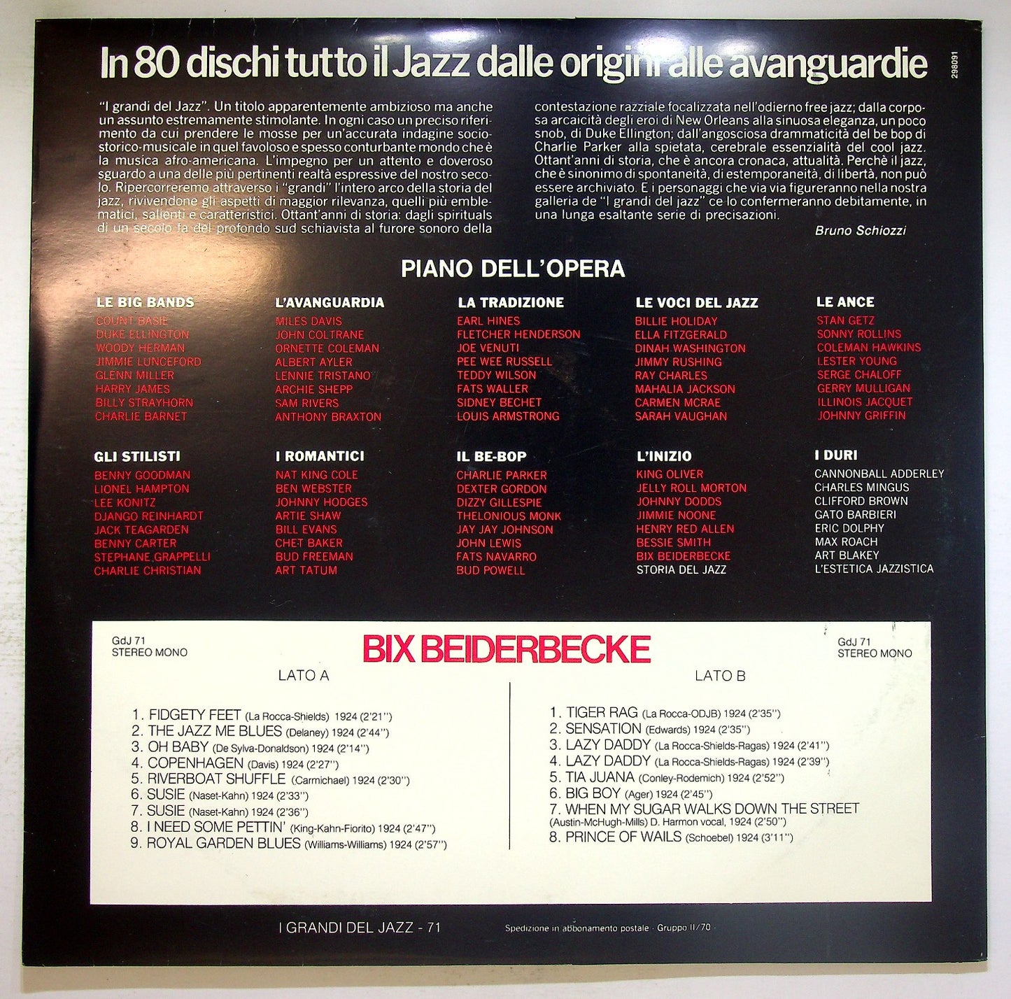 EBOND Bix Beiderbecke - Bix Beiderbecke Vinile V124117