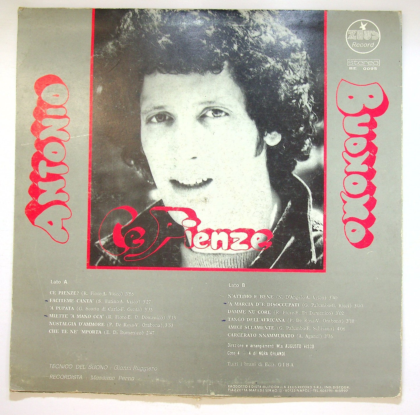 EBOND Antonio Buonomo - 'Na Bruna II° Volume Vinile V124145
