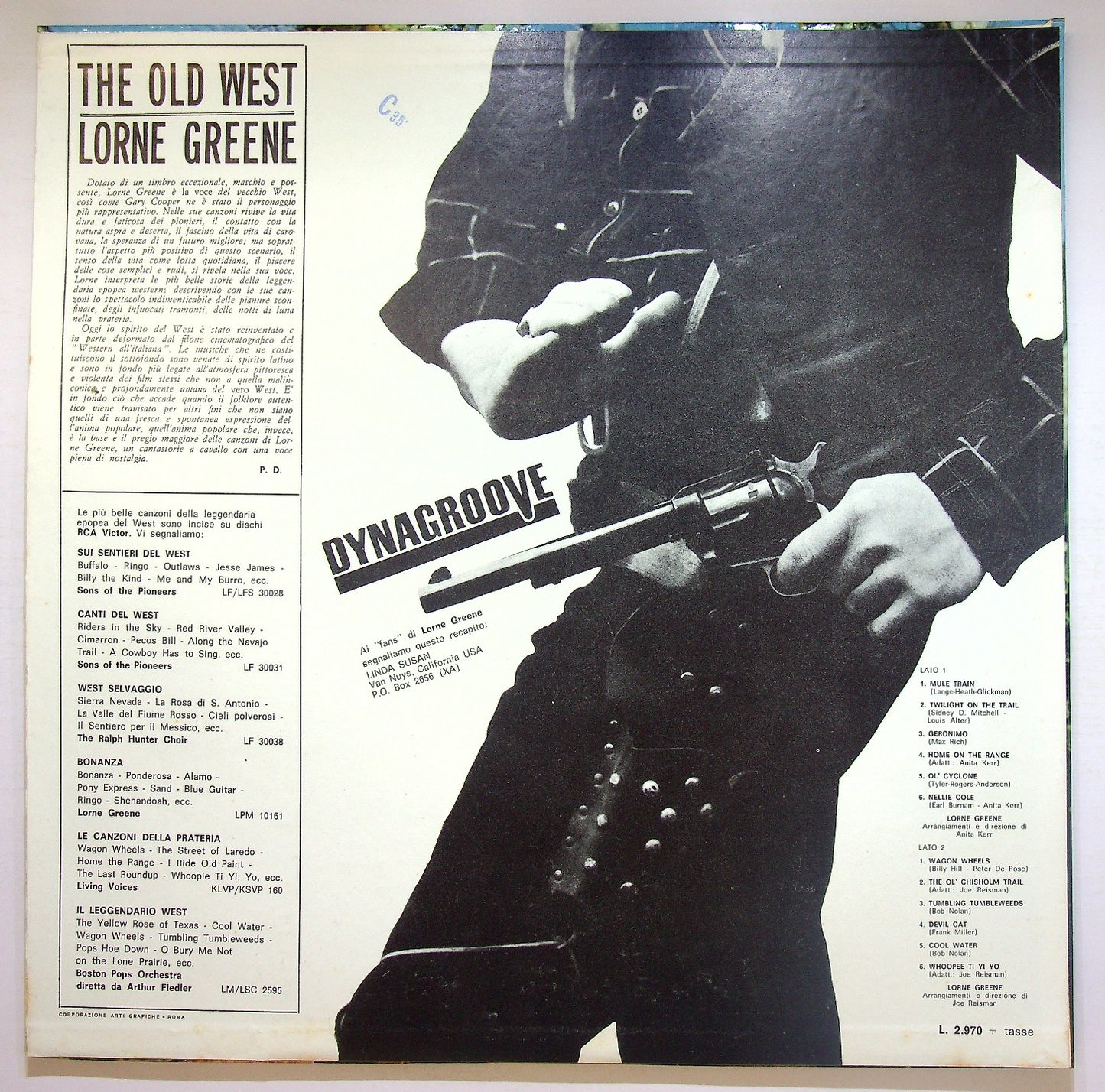 EBOND Lorne Greene - The Old West Vinile V125012