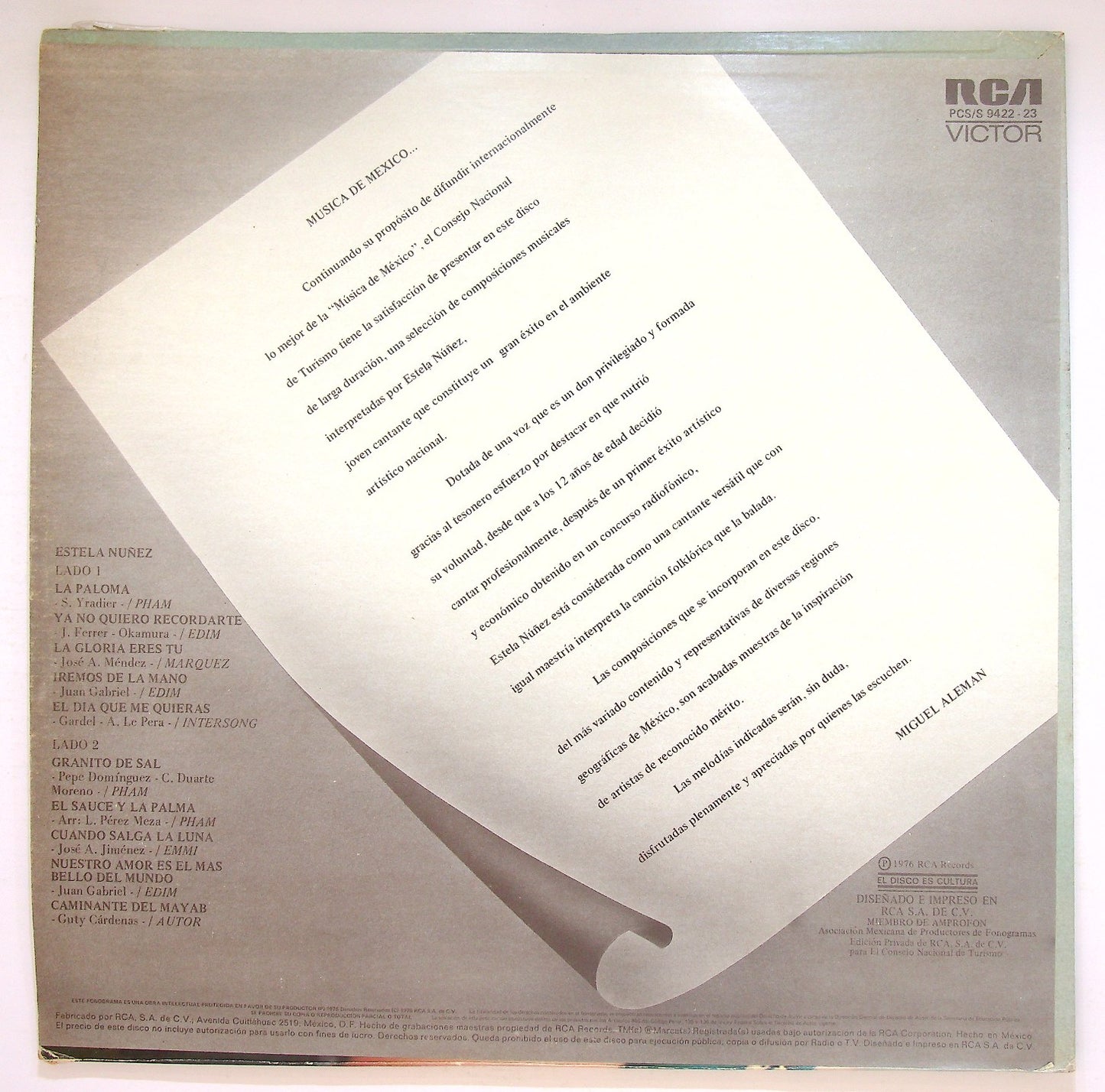 EBOND Estela Nunez - Musica De Mexico Vinile V125015