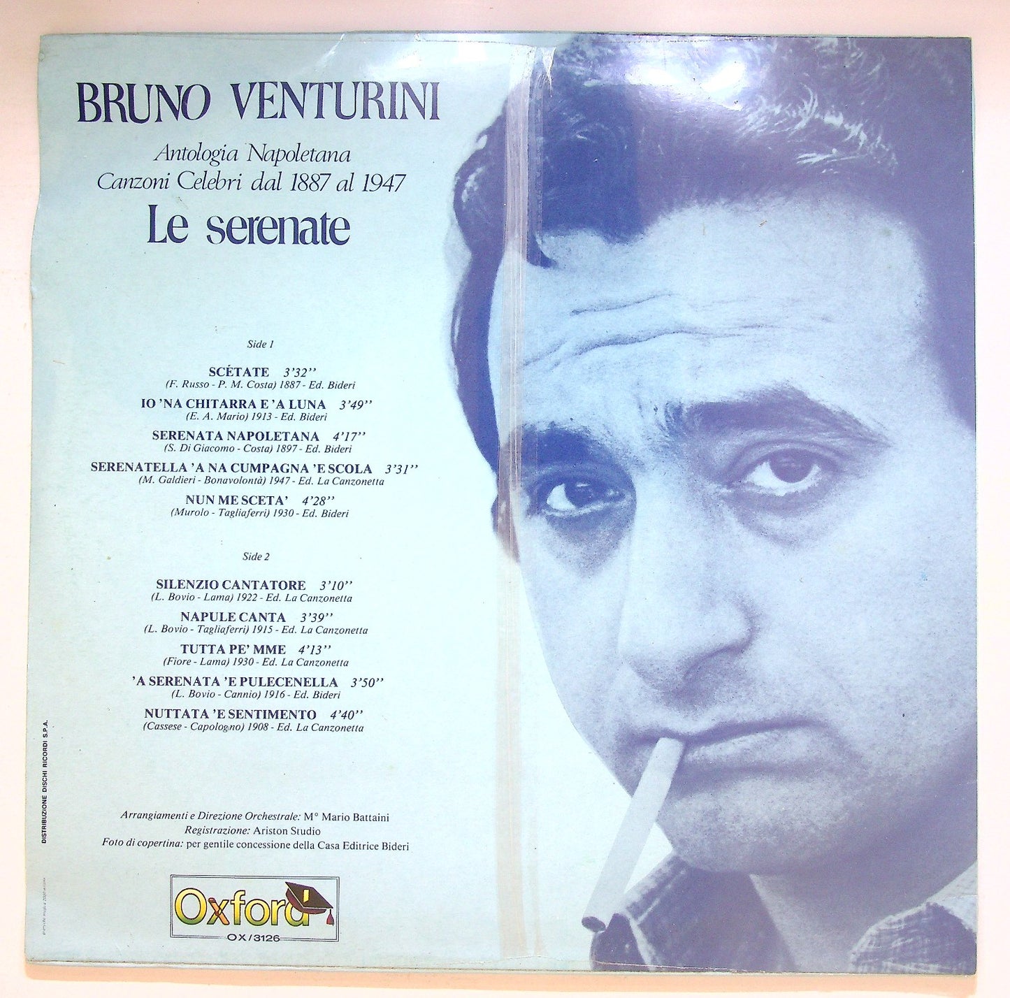 EBOND Antologia Napoletana Canzoni Celebri - Le Serenate Vinile V125073