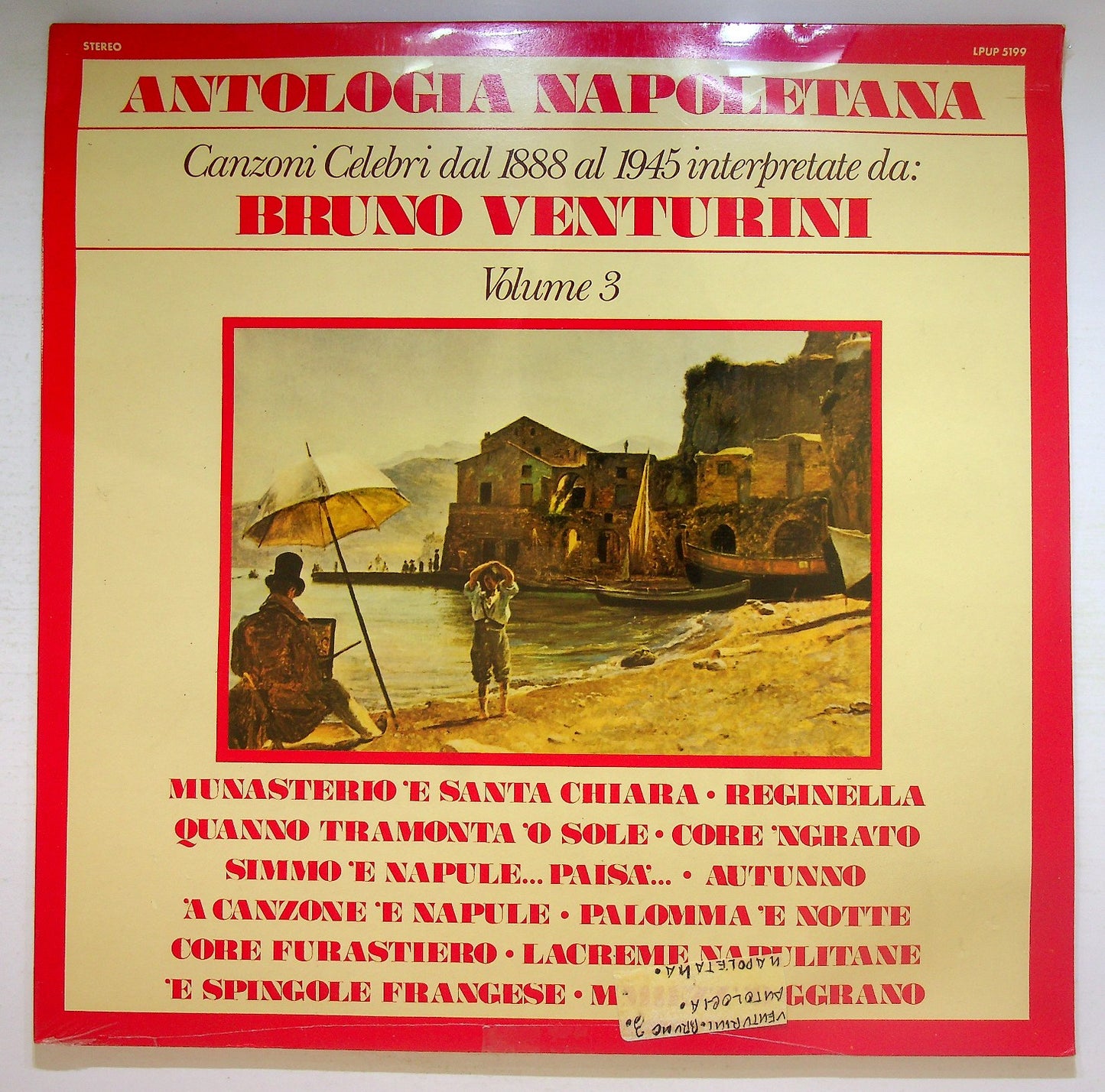 EBOND Bruno Venturini - Antologia Napoletana Volume 3 Vinile V125074