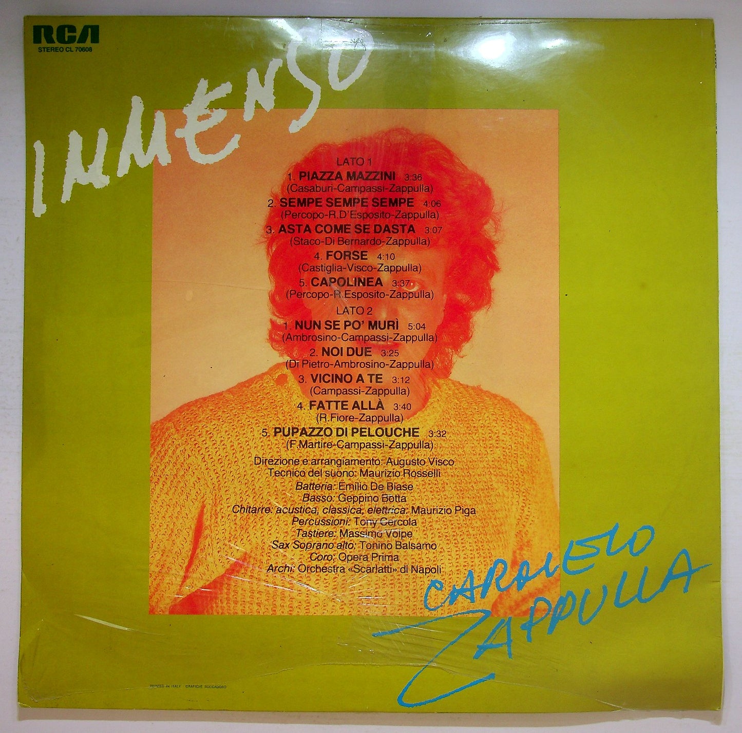 EBOND Carmelo Zappulla - Immenso Vinile V125076