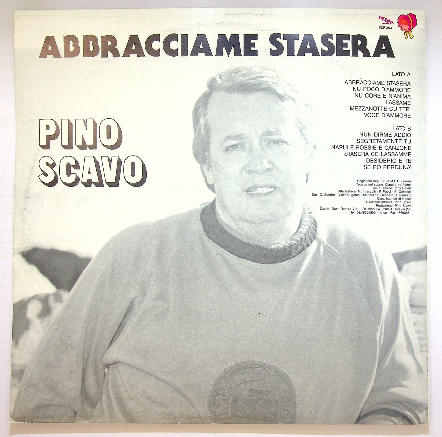 EBOND Pino Scavo - Abbracciame Stasera Vinile V125086