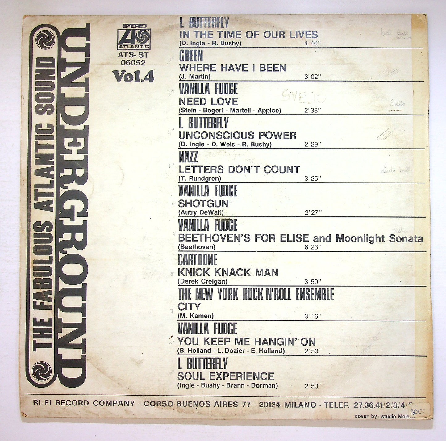 EBOND Various - The Fabulous Atlantic Sound Vol. 4 : Underground Vinile V126010