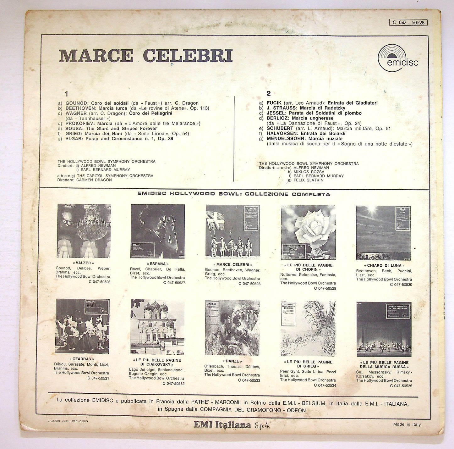 EBOND The Capitol Symphony Orchestra - Marce Celebri Vinile V126046