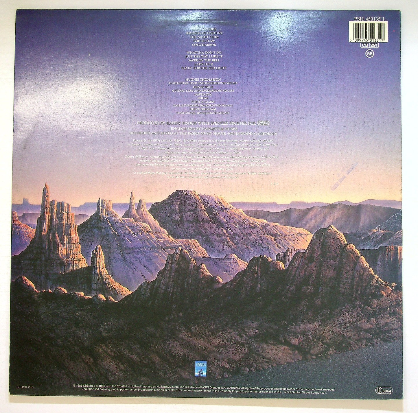 EBOND Outlaws - Soldiers Of Fortune Vinile V126136