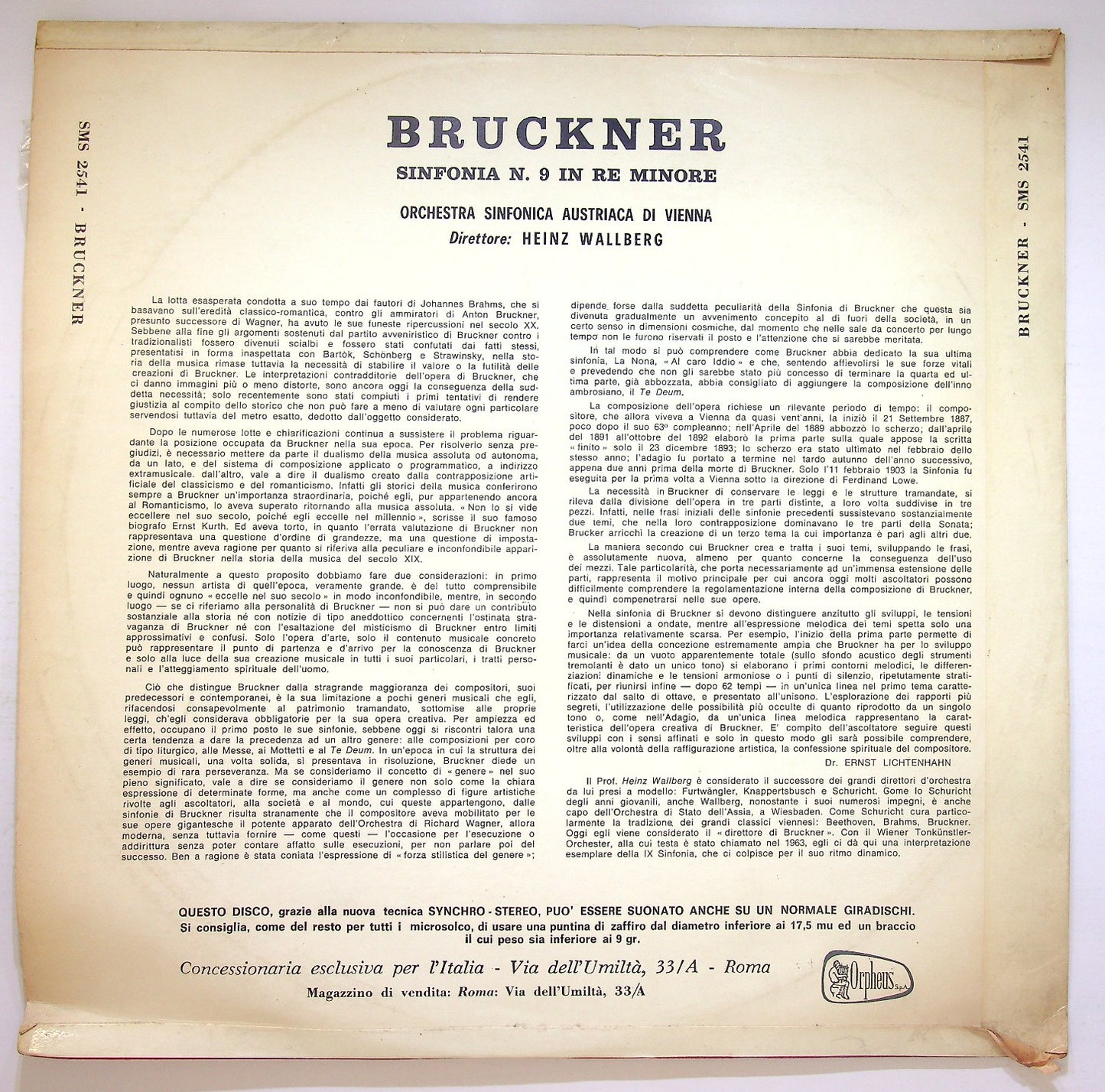 EBOND Bruckner - Symphonie Nr.9 In D-Moll Vinile V127066