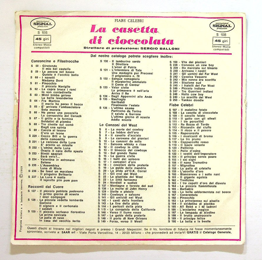 EBOND La Casetta Di Cioccolata Vinile V128081