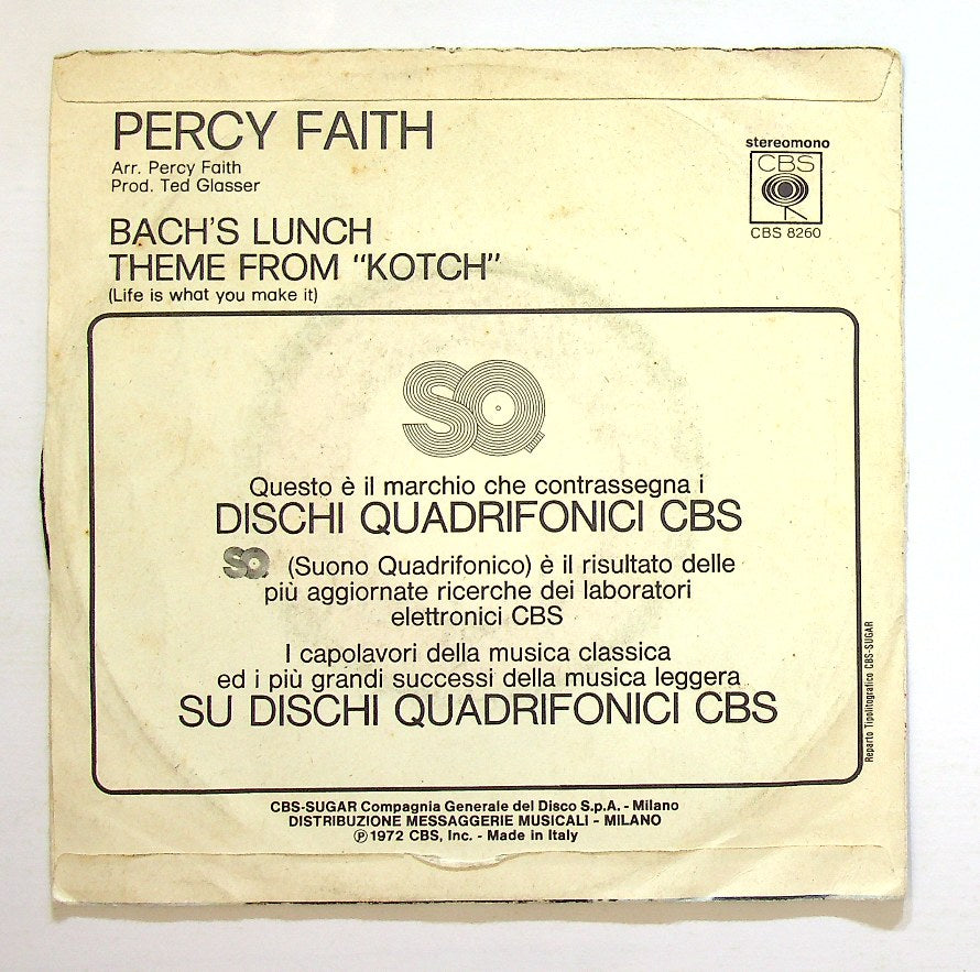 EBOND Percy Faith - Bach's Lunch Vinile V128140