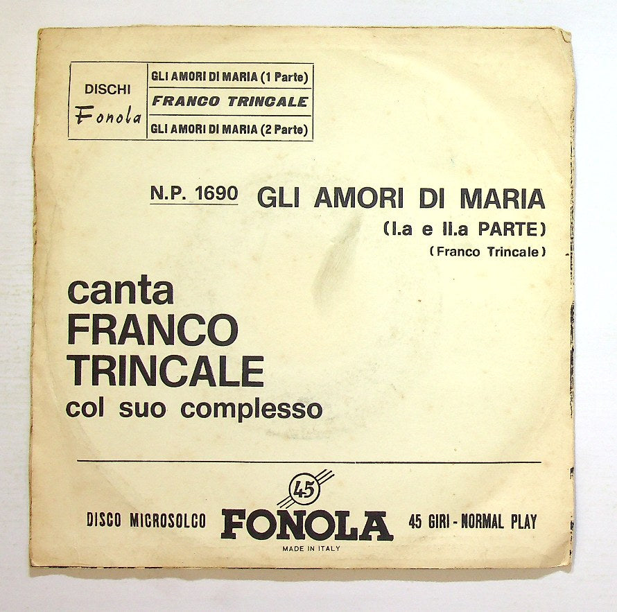 EBOND Franco Trincale - Gli Amori Di Maria Vinile V129094