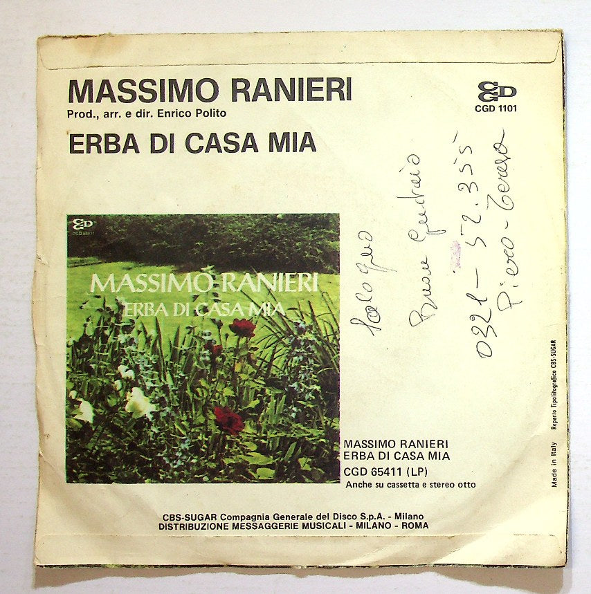 EBOND Massimo Ranieri - Erba Di Casa Mia Vinile V130026