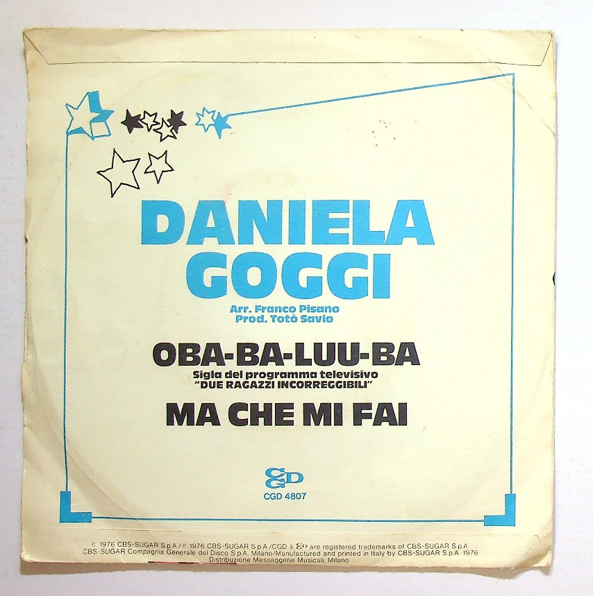 EBOND Daniela Goggi - Oba-Ba-Luu-Ba Vinile V130057