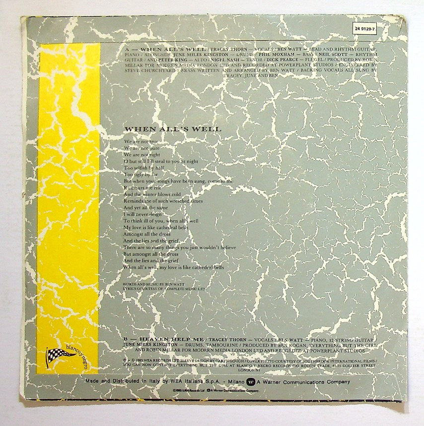 EBOND Everything But The Girl - When All's Well Vinile V130070