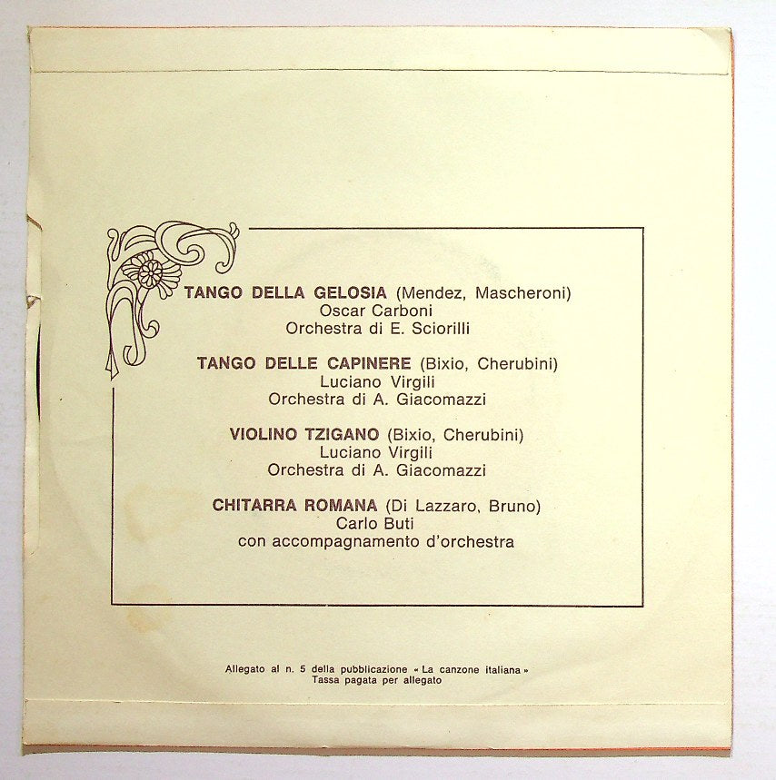 EBOND Various - La Canzone Italiana - N° 5 Vinile V130092
