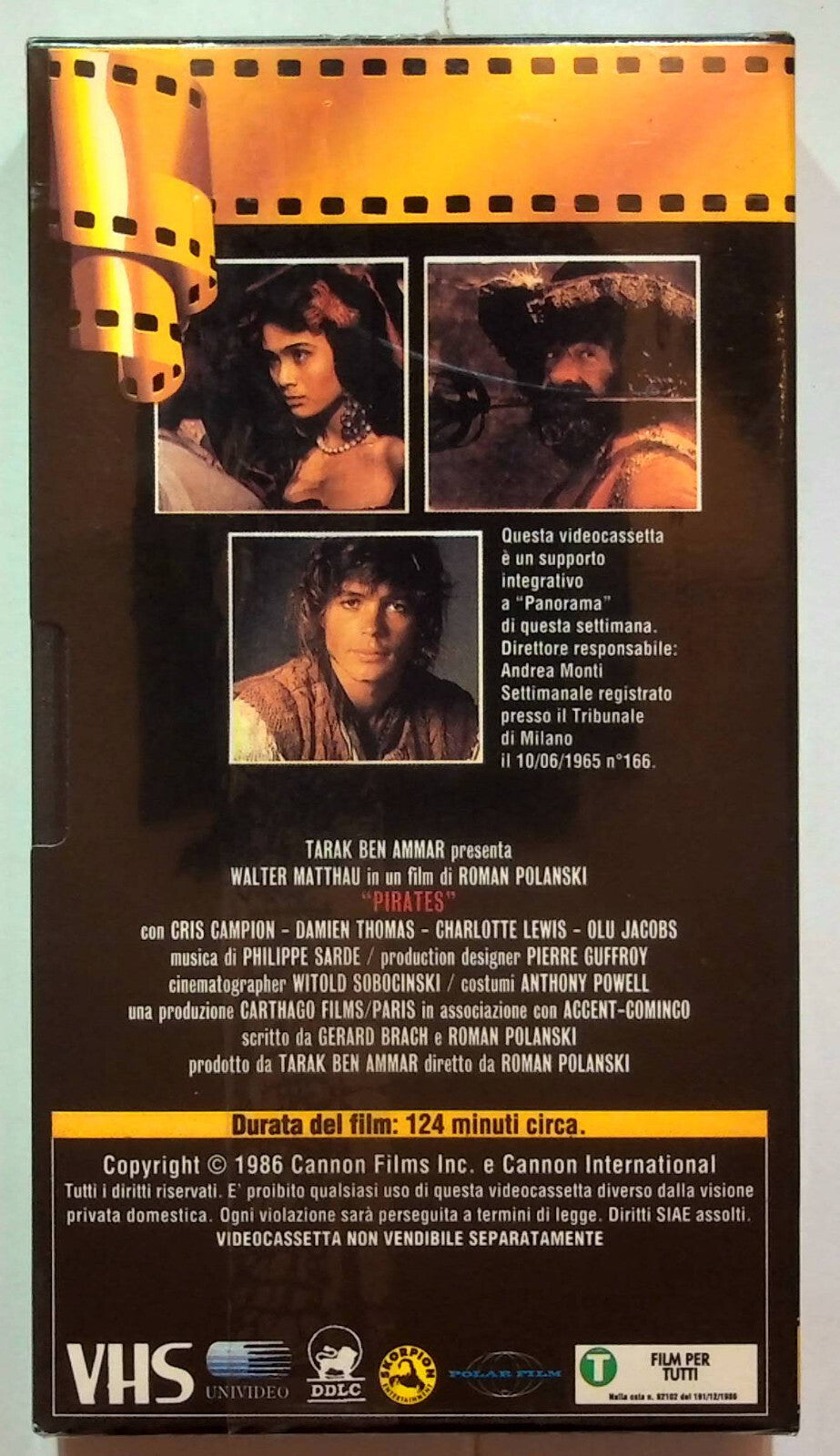 EBOND Pirati - Di Roman Polanski Editoriale VHS VH000017