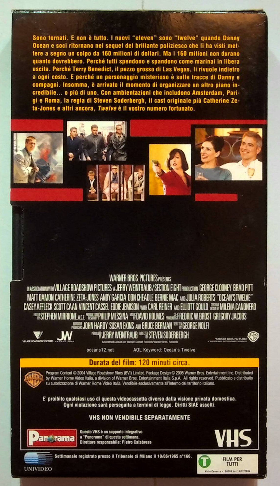 EBOND Ocean's Twelve Editoriale VHS VH000020