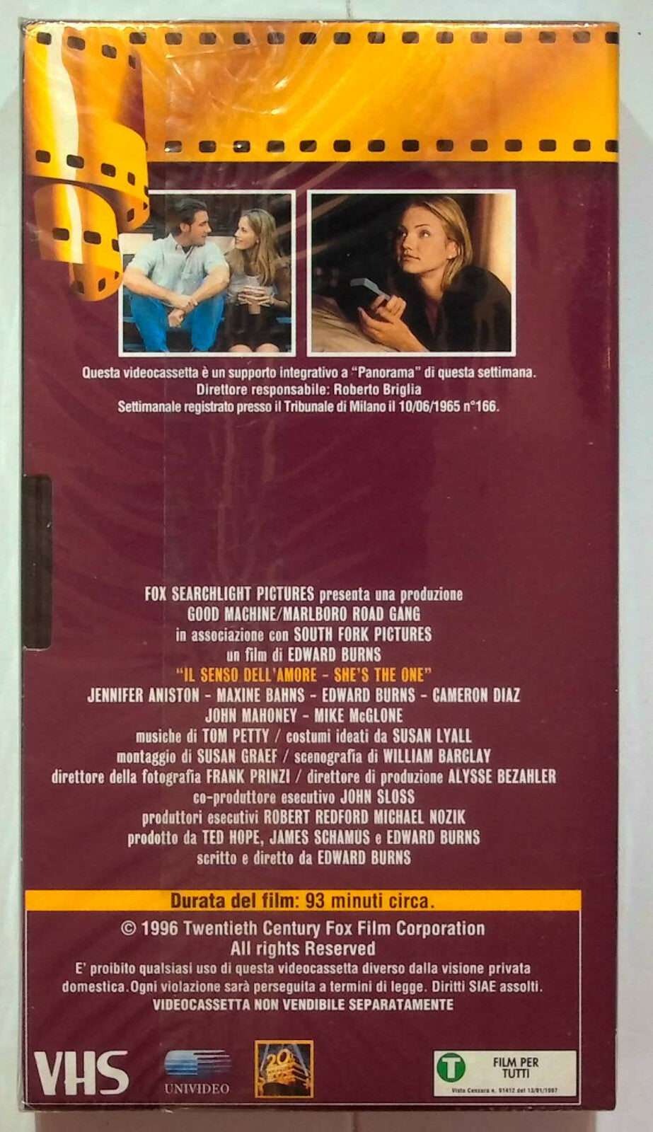 EBOND Il Senso Dell'amore Editoriale VHS VH000031