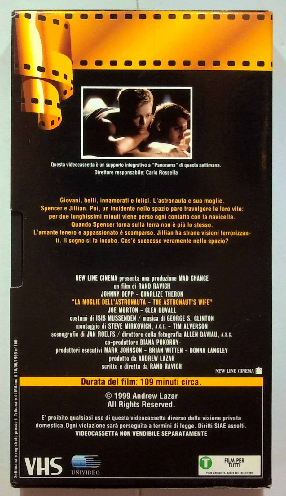 EBOND The Astronaut's Wife Editoriale VHS VH000052