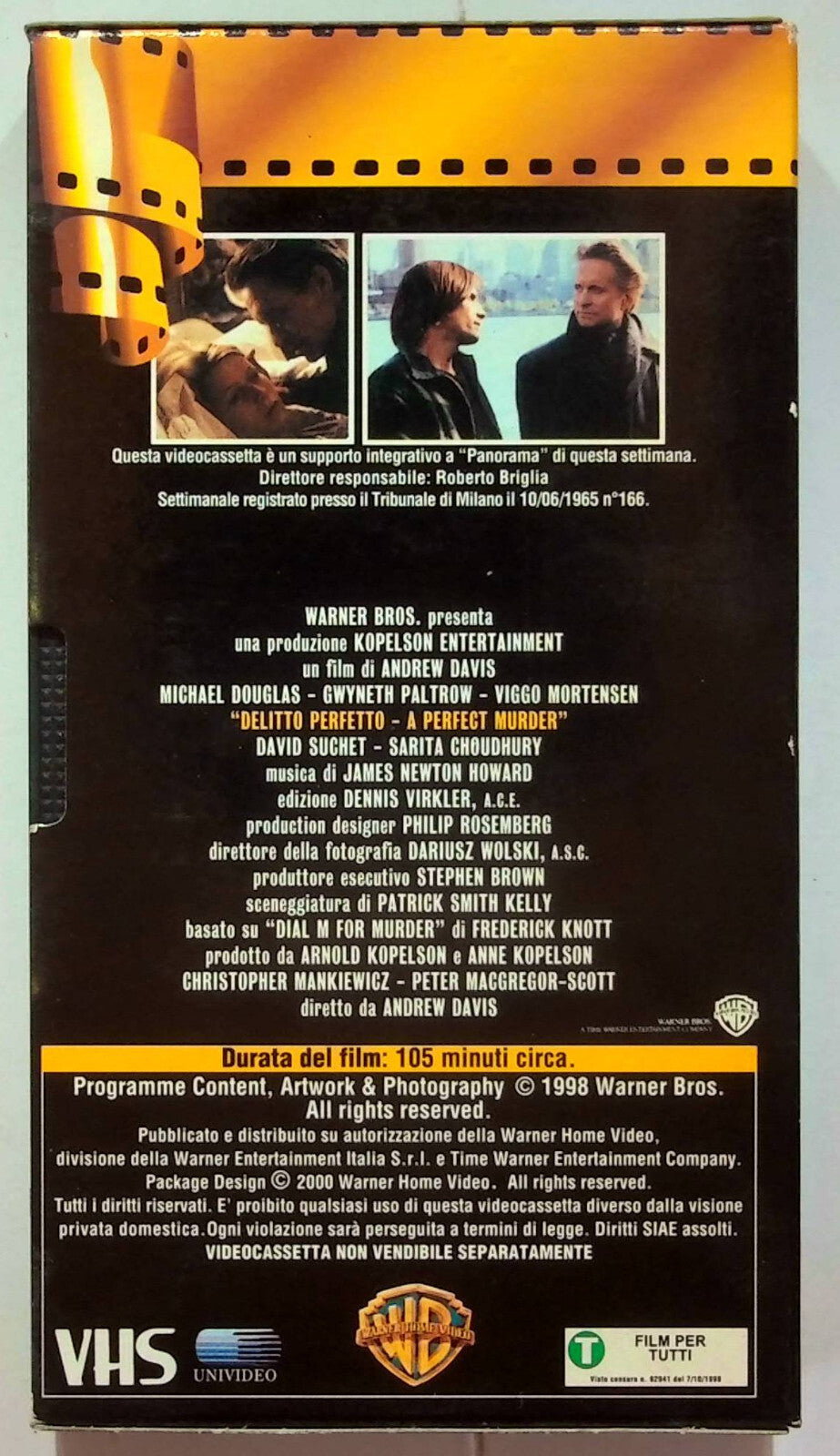 EBOND Delitto Perfetto Editoriale VHS VH000065