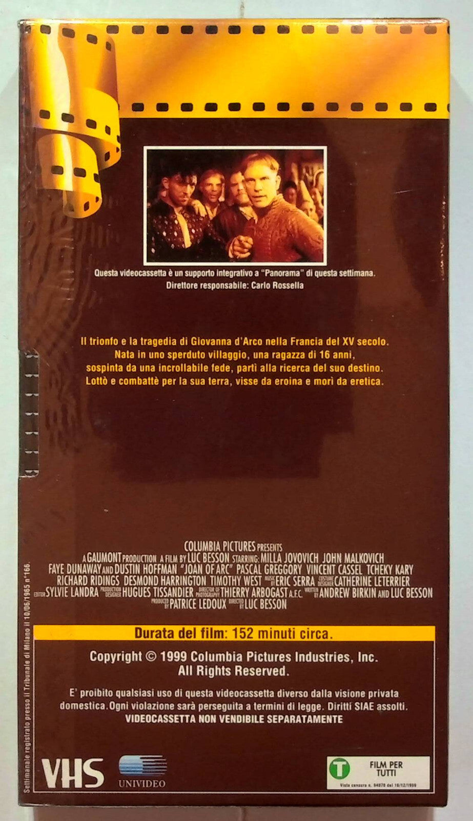 EBOND Giovanna D'arco Editoriale VHS VH000090