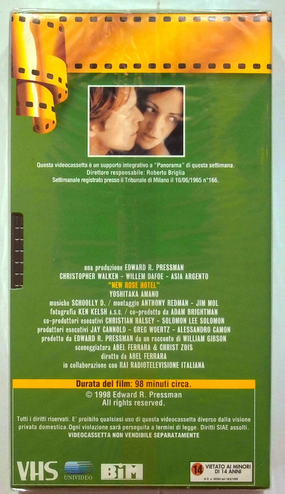 EBOND New Rose Hotel Editoriale VHS VH000091