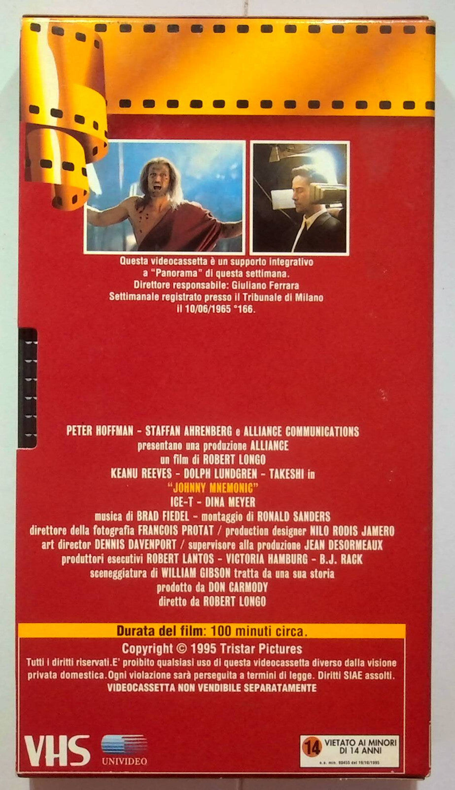 EBOND Johnny Mnemonic Editoriale VHS VH000110