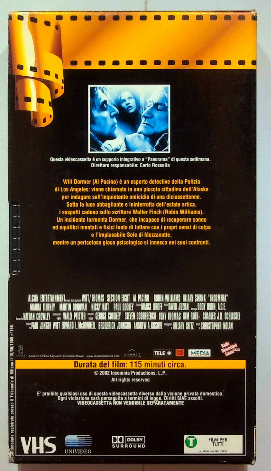 EBOND Insomnia Editoriale VHS VH000129