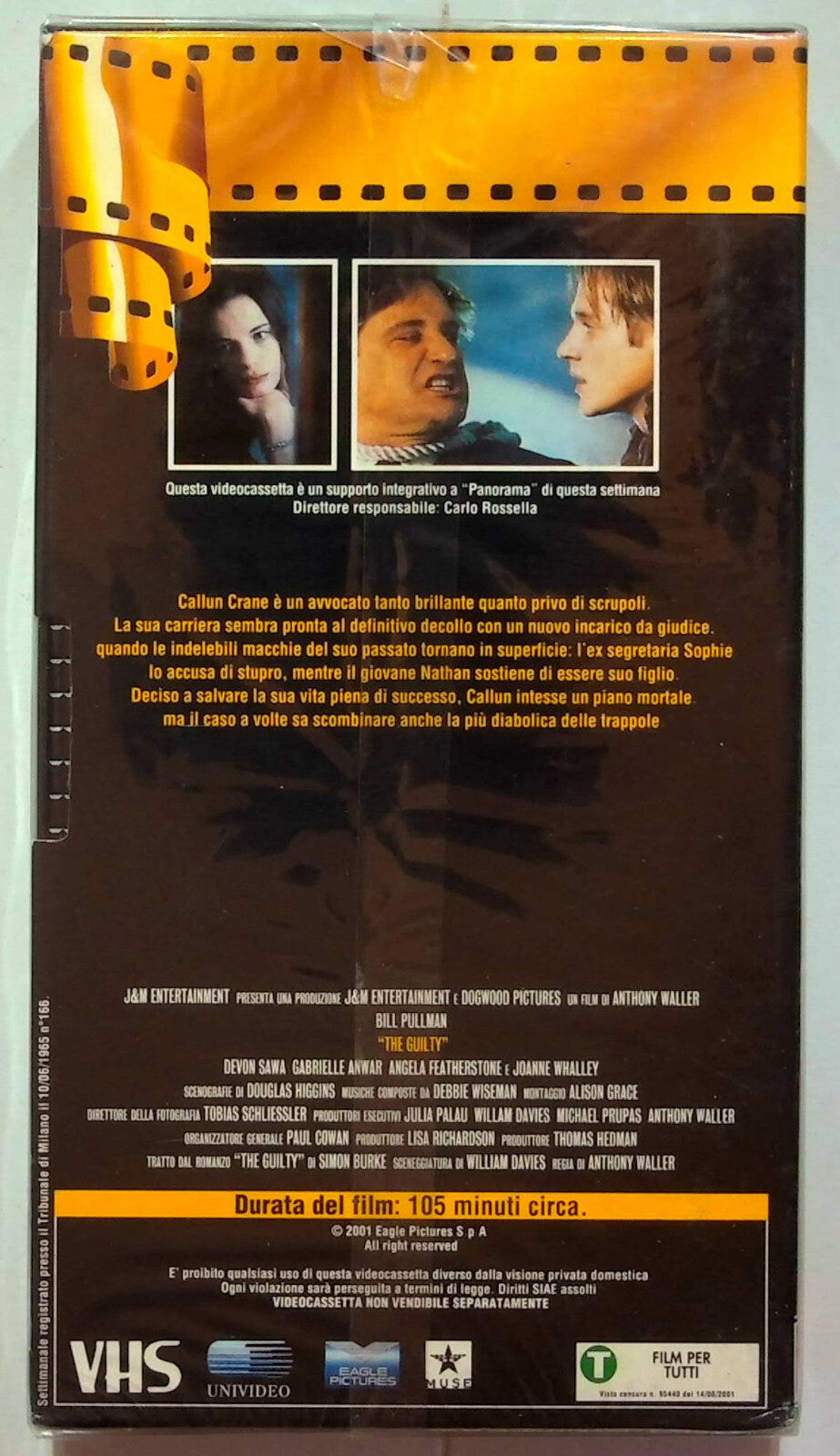 EBOND The Guilty - Il Colpevole Editoriale VHS VH000137