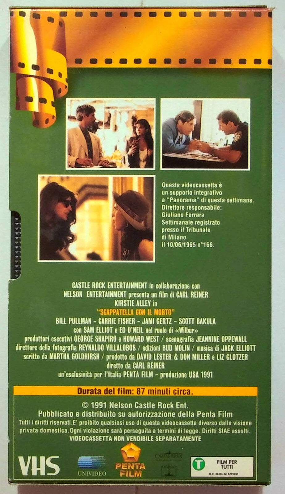 EBOND Scappatella Con Il Morto Editoriale VHS VH000153