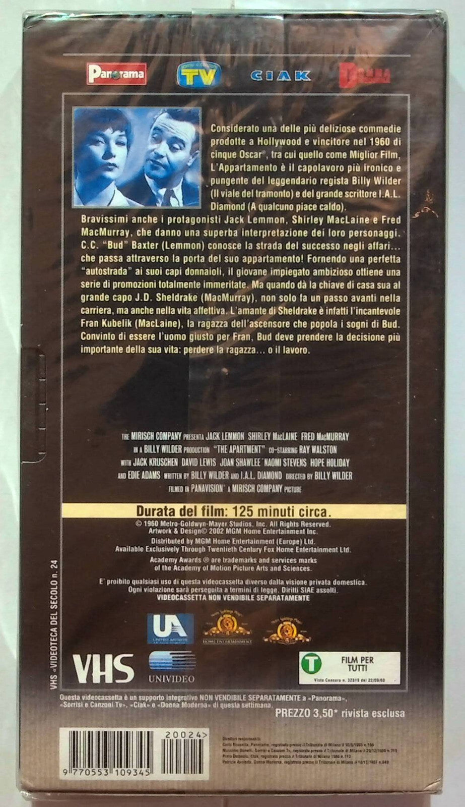 EBOND L'appartamento Editoriale VHS VH000154