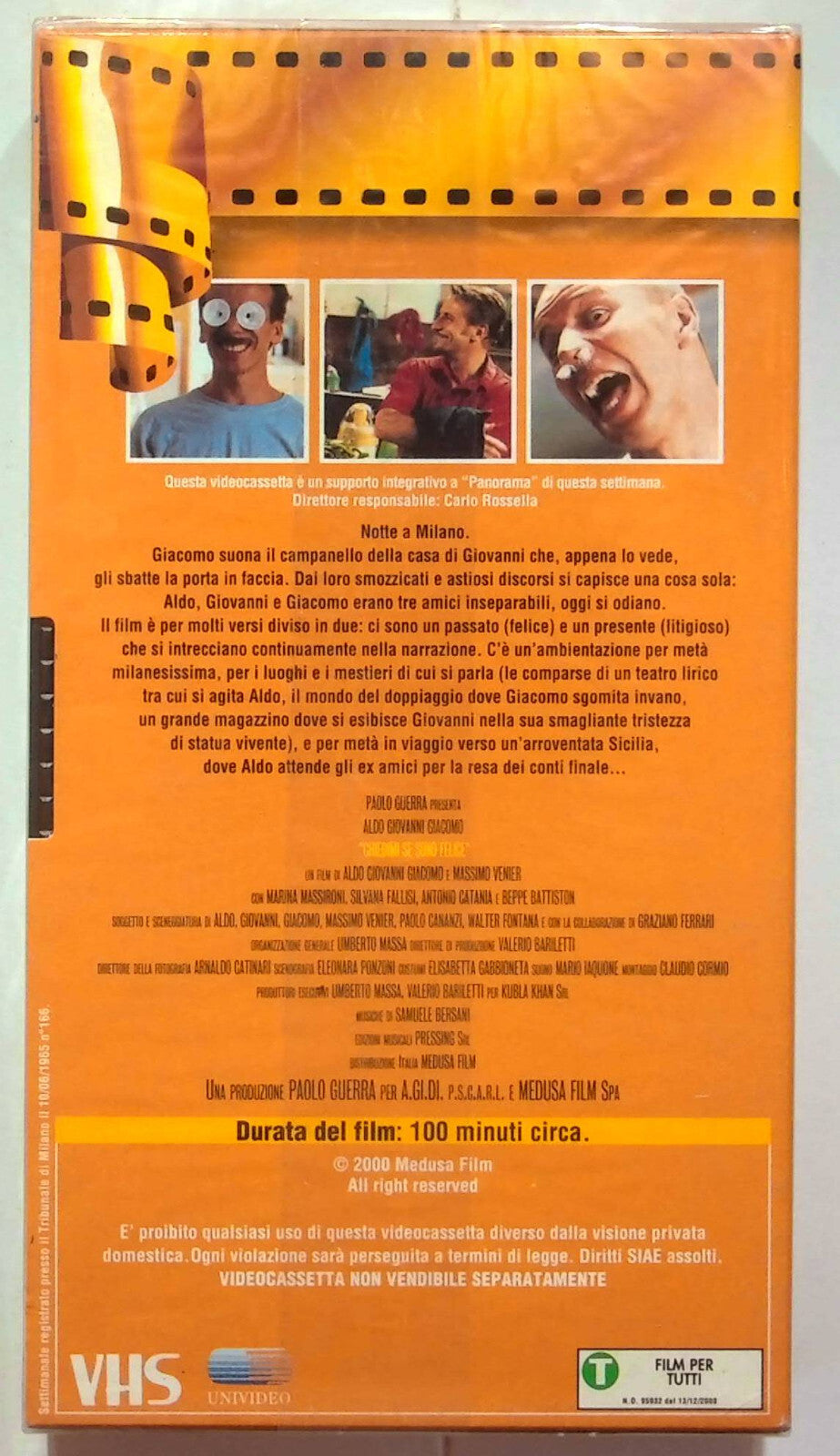 EBOND Chiedimi Se Sono Felice Editoriale VHS VH000161