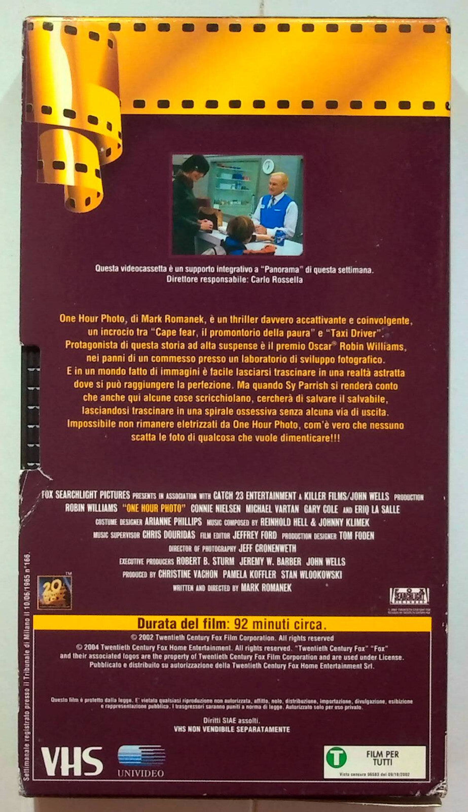 EBOND One Hour Photo Editoriale VHS VH000172