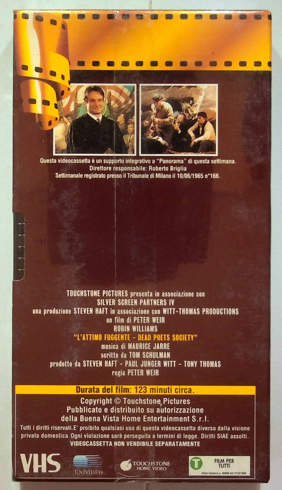 EBOND L'attimo Fuggente Editoriale VHS VH000182