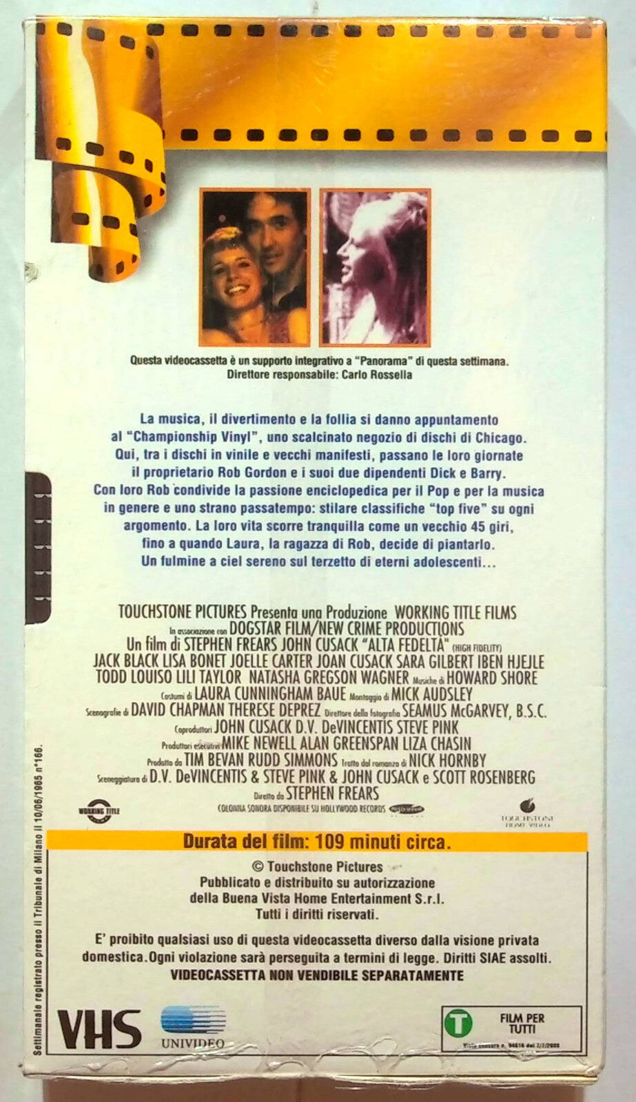 EBOND Alta Fedelta Editoriale VHS VH000206