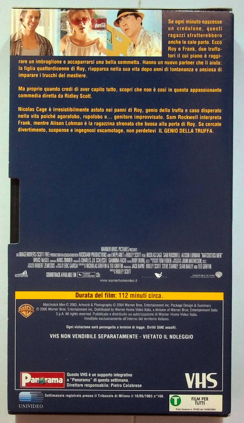 EBOND Il Genio Della Truffa Editoriale VHS VH000216