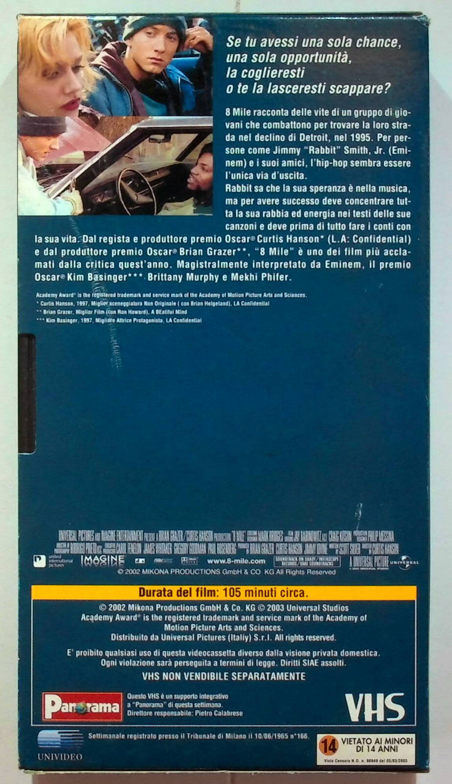 EBOND 8 Mile Editoriale VHS VH000239