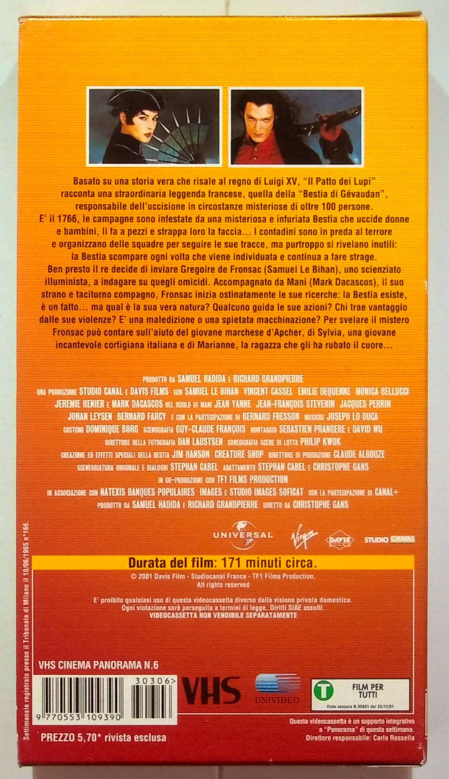 EBOND Il Patto Dei Lupi Editoriale VHS VH000252