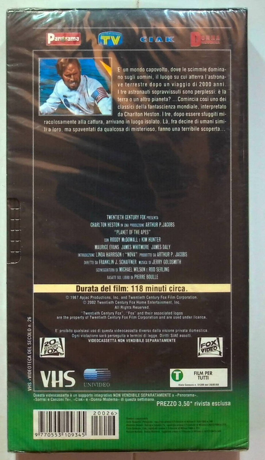 EBOND Il Pianeta Delle Scimmie Editoriale VHS VH000267